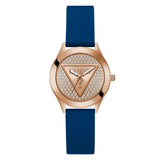 Guess Glitz Plaque Rose Gold Round Dial Analog Women's Watch GW0745L4
