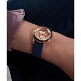 Guess Glitz Plaque Rose Gold Round Dial Analog Women's Watch GW0745L4