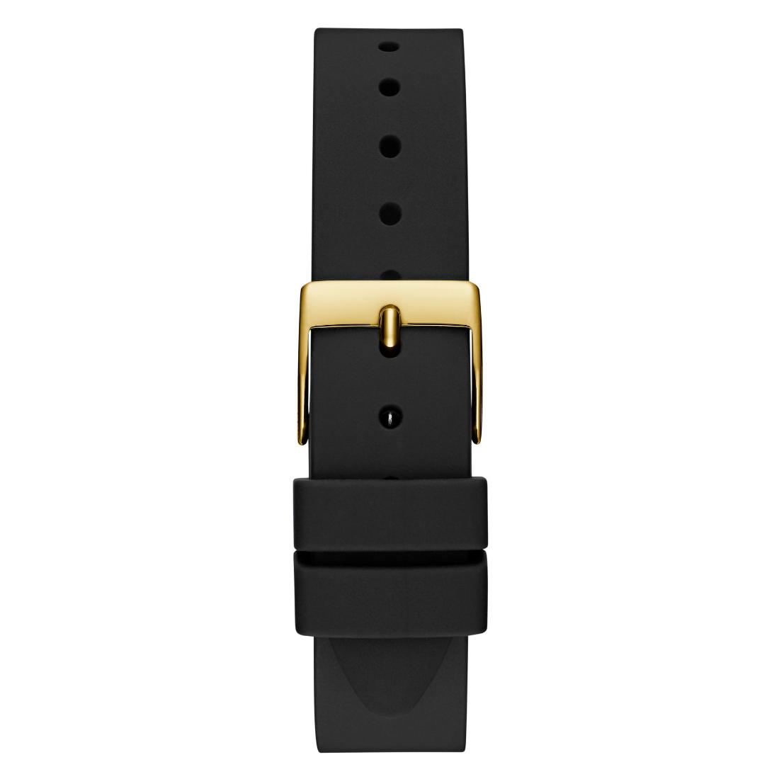 Guess Glitz Plaque Gold Tone Round Dial Analog Women's Watch GW0745L5