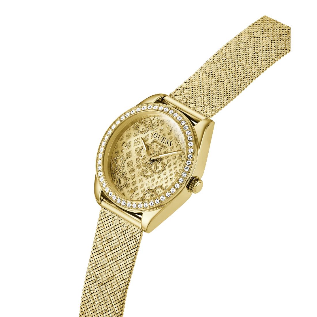 Guess Boa Gold Tone Round Dial Analog Women's Watch GW0748L2