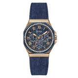 Guess Glaze Blue Octagonal Dial Analog Women's Watch GW0753L5
