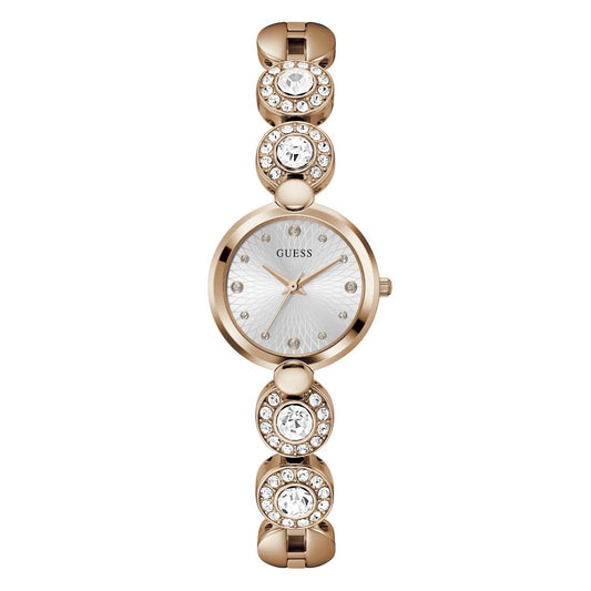Guess Bejeweled 26 mm Silver Dial Women Analog Watch- GW0757L3