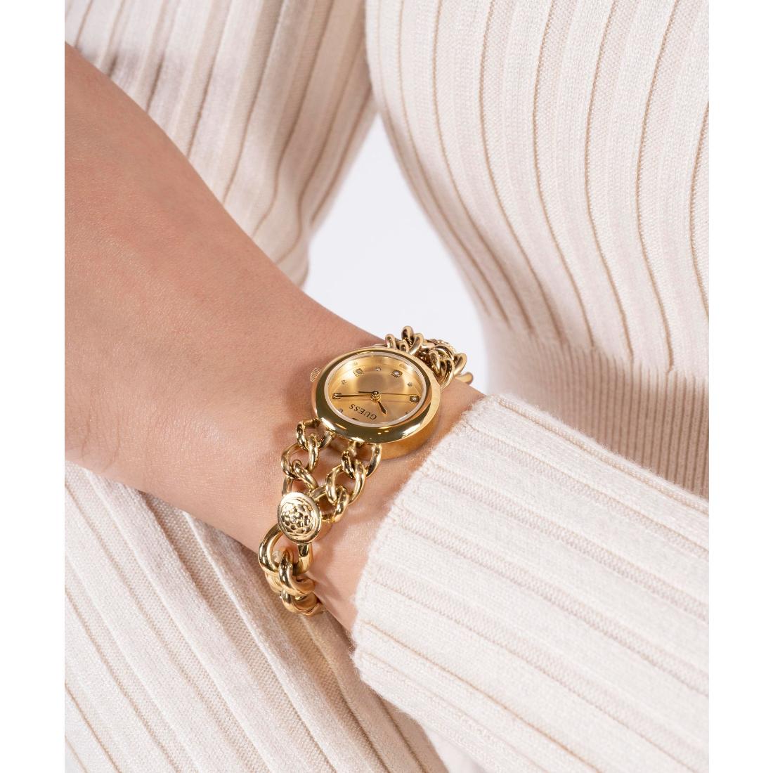 Guess Bejeweled 25 mm Champagne Dial Women Analog Watch GW0758L2