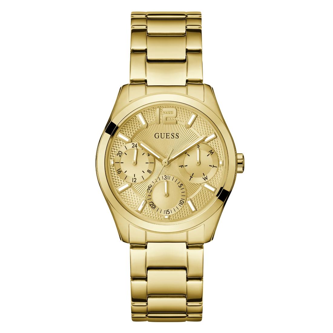 Guess Zoe Gold Tone Round Dial Analog Women's Watch GW0760L2