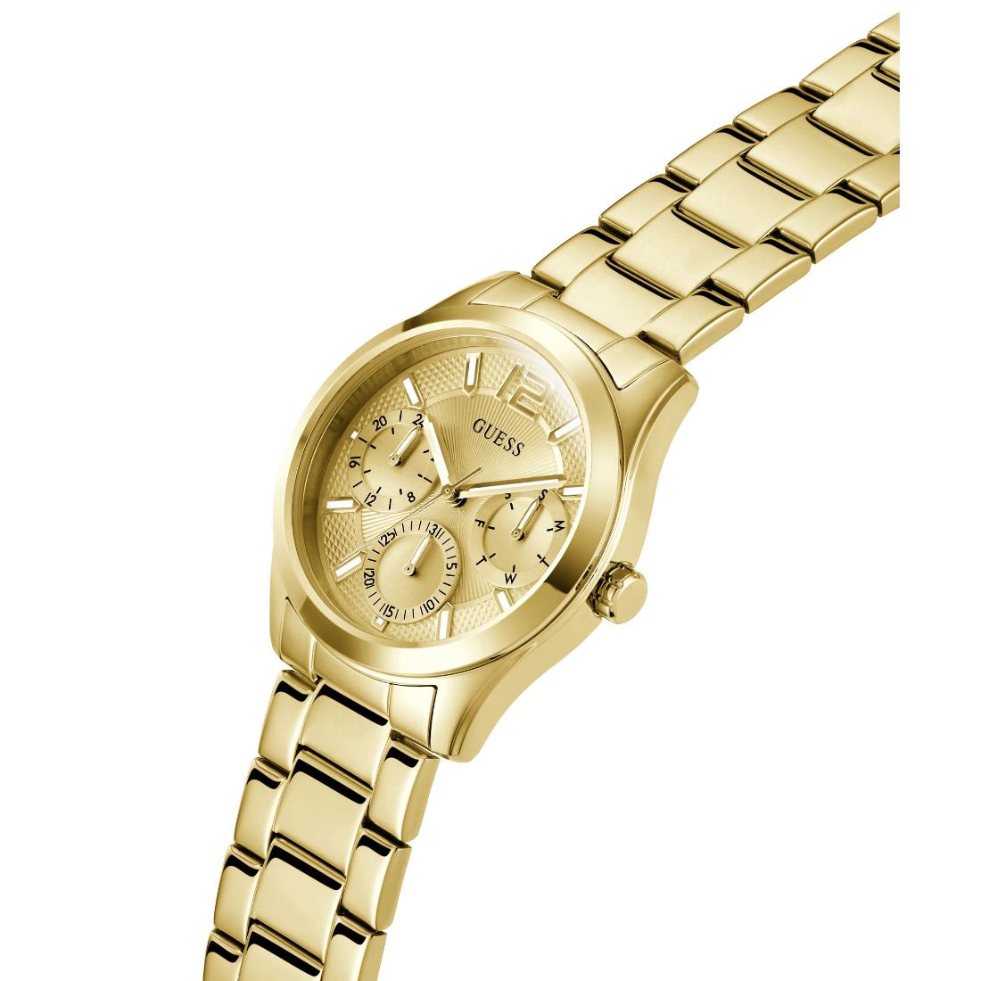 Guess Zoe Gold Tone Round Dial Analog Women's Watch GW0760L2