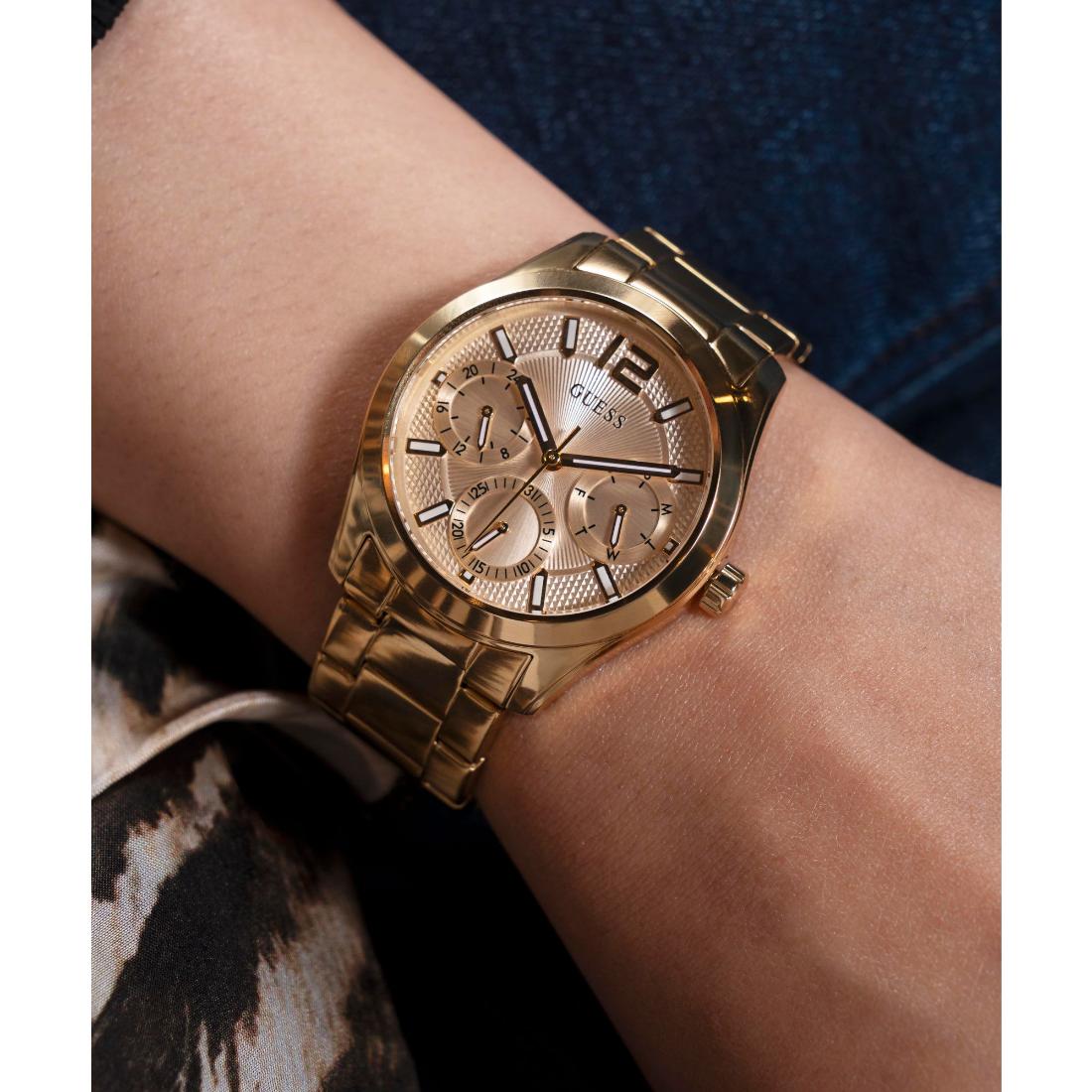 Guess Zoe Gold Tone Round Dial Analog Women's Watch GW0760L2
