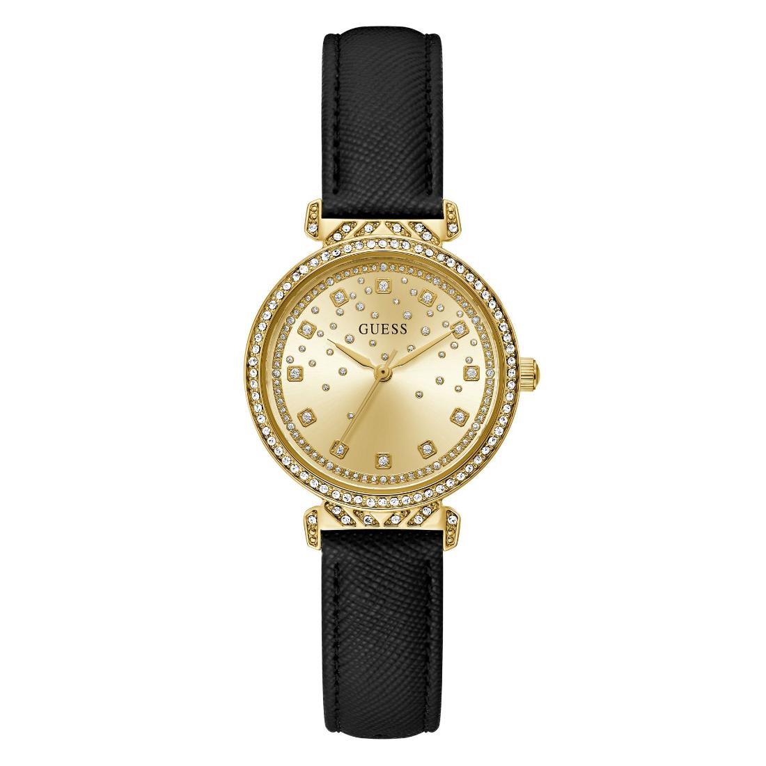Guess Bejeweled 32 mm Champagne Dial Women Analog Watch- GW0764L2