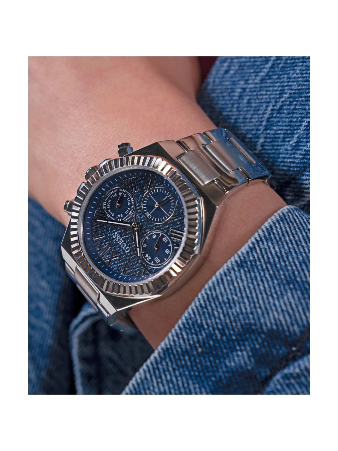 Guess Dress Women 38 mm Blue Dial Chrono Watch GW0769L1