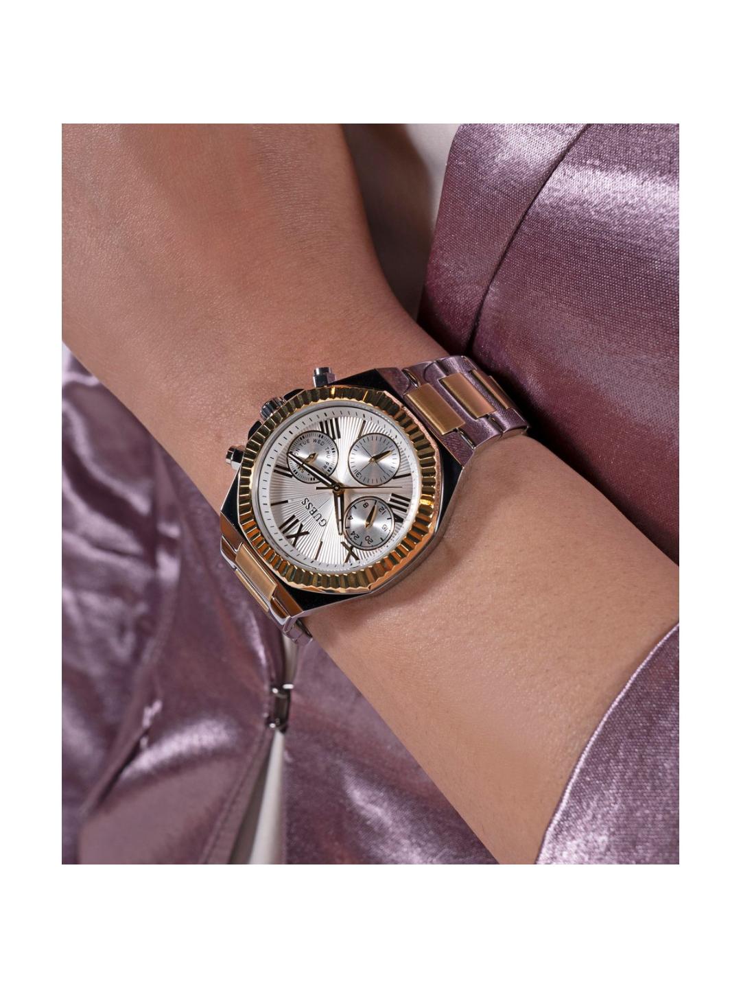 Guess Dress Women 38 mm Silver Dial Chrono Watch GW0769L3