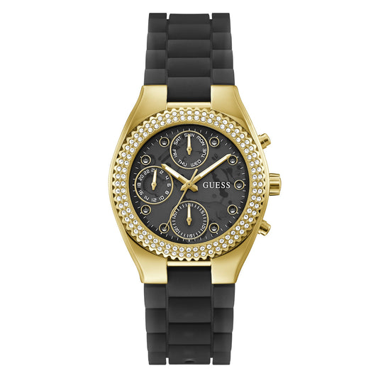 Guess Jelly 37 mm Black Dial Multi-function Women Watch- GW0773L2
