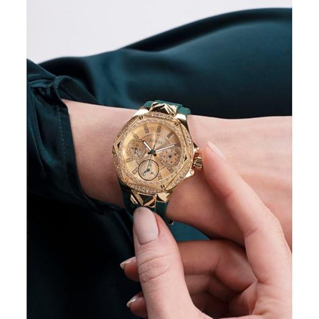 GUESS GS ENVY 38 mm Gold Dial Ladies Watch GW0774L2