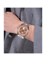 Guess Trend Women 40 mm Rose Gold Dial Chrono Watch GW0777L3
