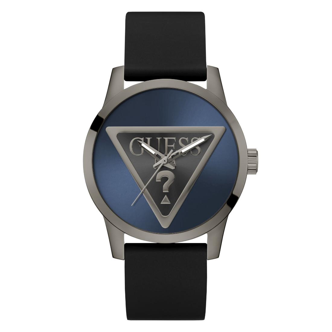Guess Badge Blue Round Dial Analog Men's Watch GW0781G5