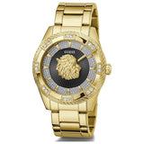 Guess Men 42 mm Quartz Analog Black Dial Silicone Strap Watch GW0783G1