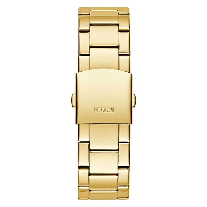 Guess Men 42 mm Quartz Analog Black Dial Silicone Strap Watch GW0783G1