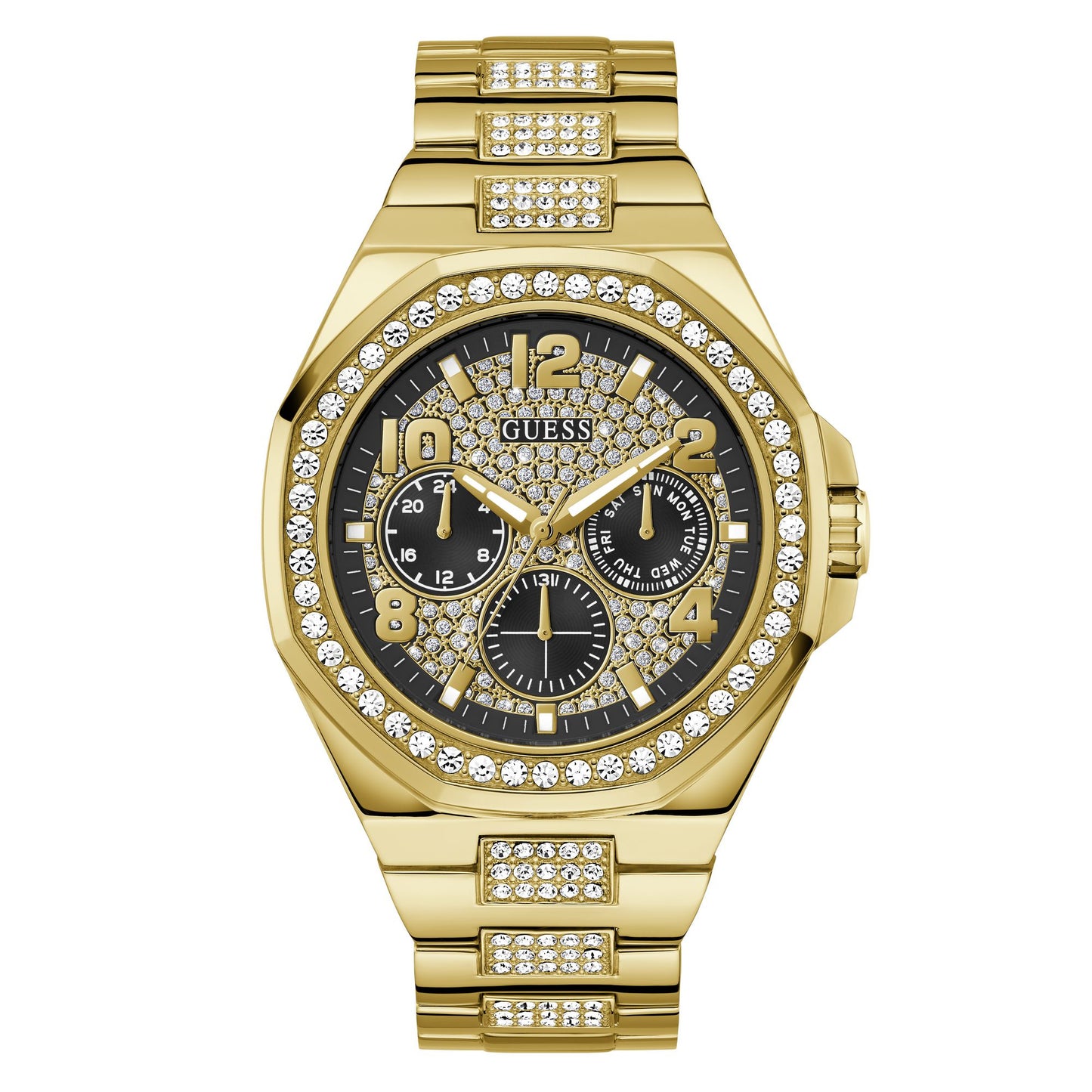 Guess Trend 46 mm Black Dial Men Chronograph Watch GW0785G2