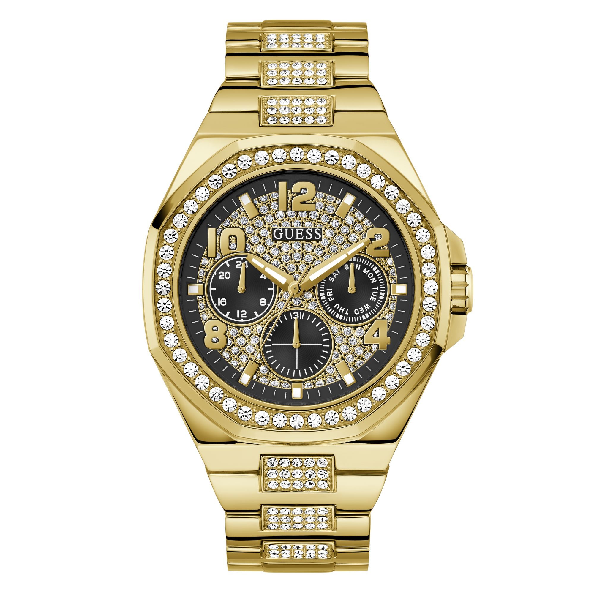 Guess Trend 46 mm Black Dial Men Chronograph Watch GW0785G2