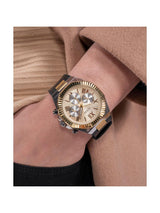 Guess Dress Men 44 mm Gold Dial Chrono Watch GW0791G1