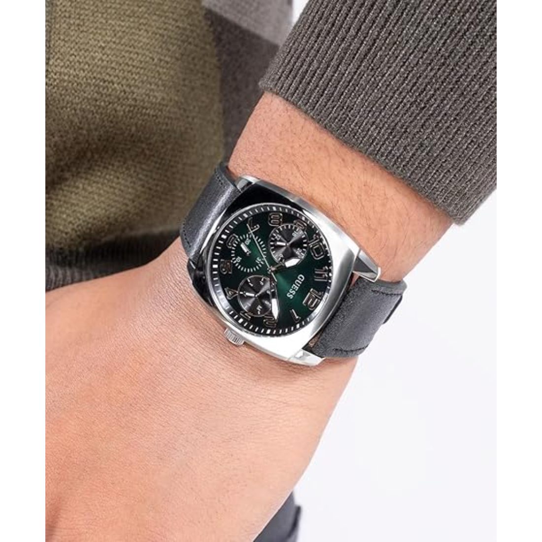 GUESS Chronograph Green Dial Men's Watch-GW0792G1
