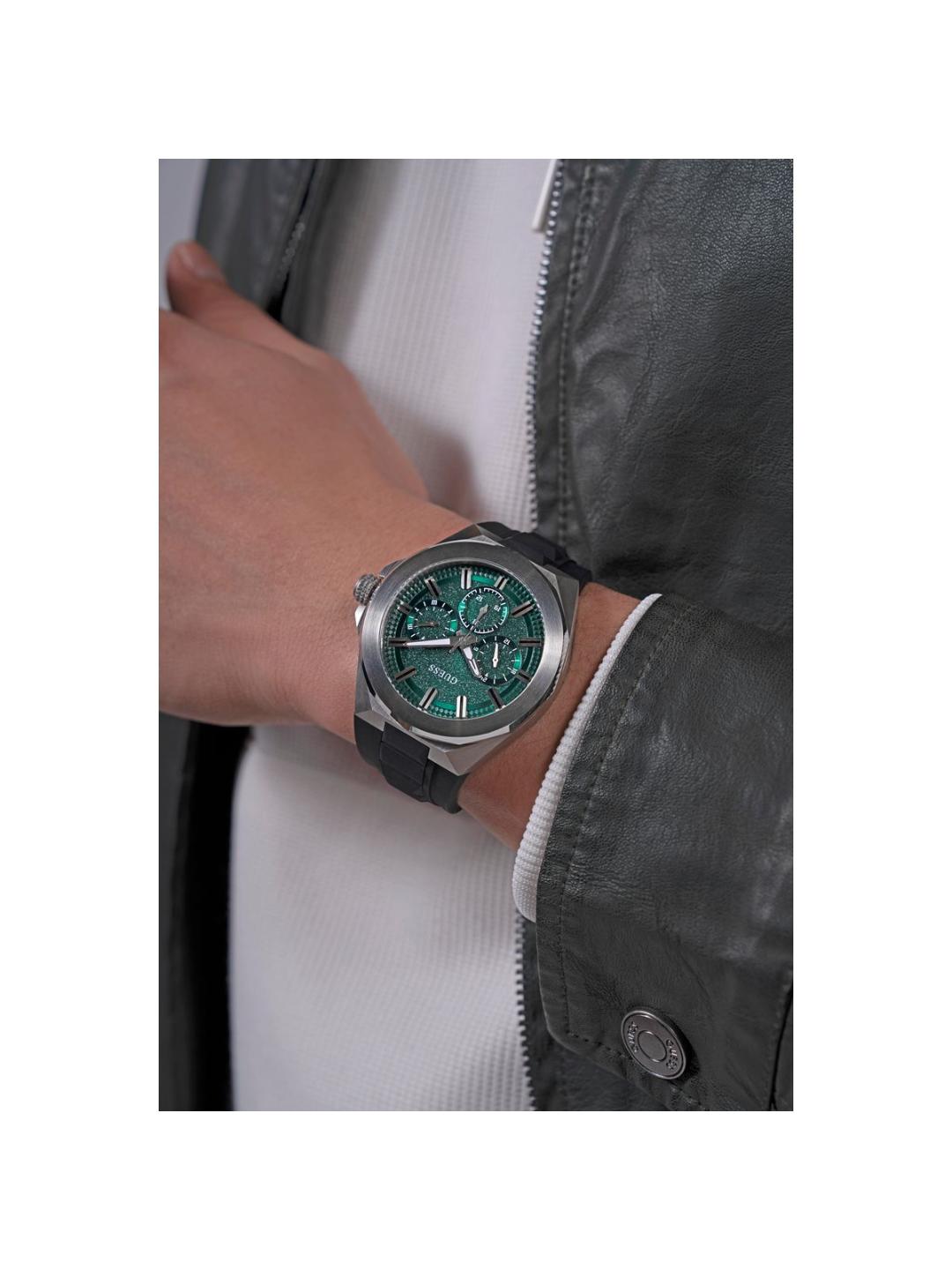 Guess Sport Men 46 mm Green Dial Chrono Watch GW0799G3