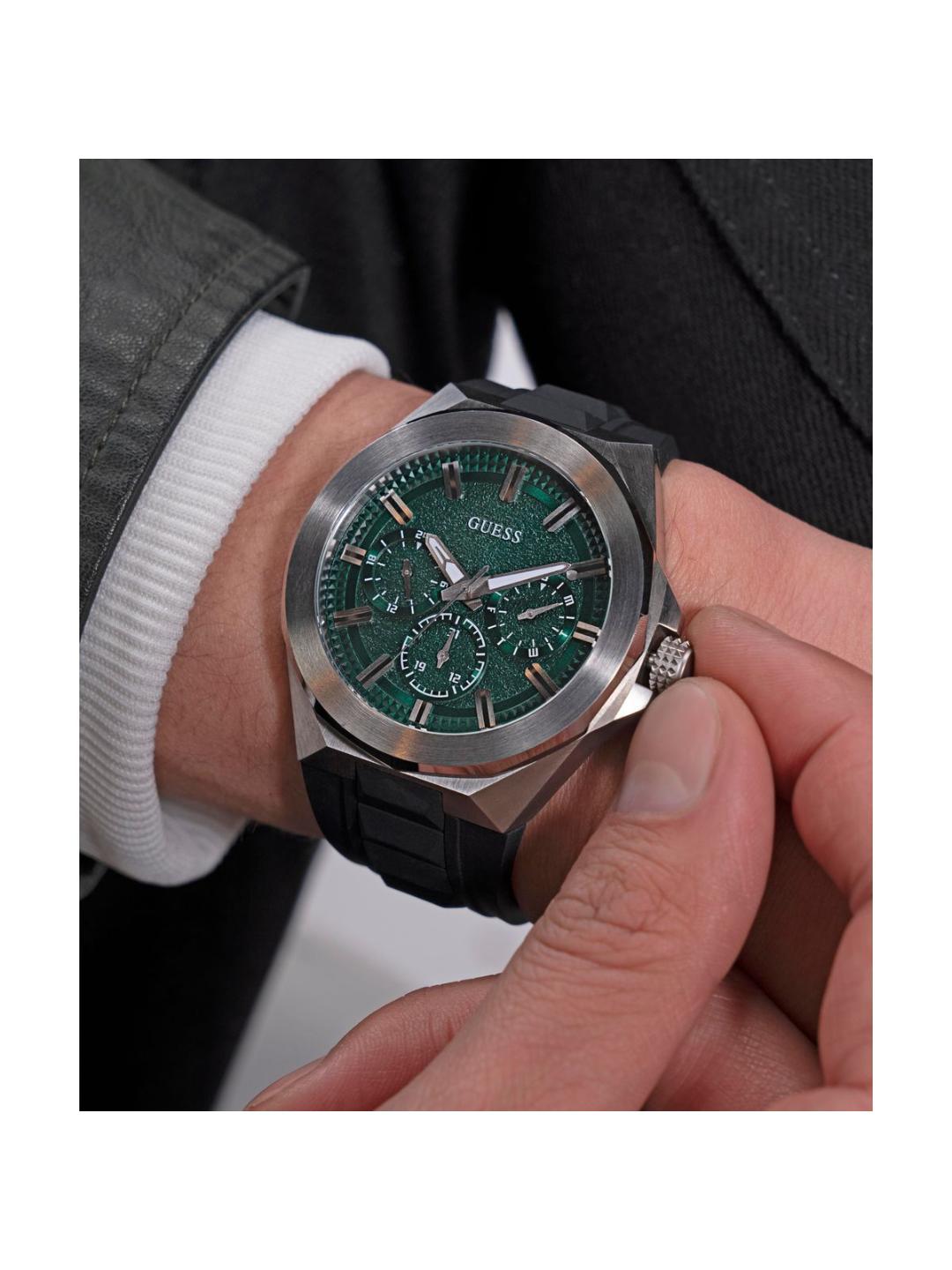Guess Sport Men 46 mm Green Dial Chrono Watch GW0799G3