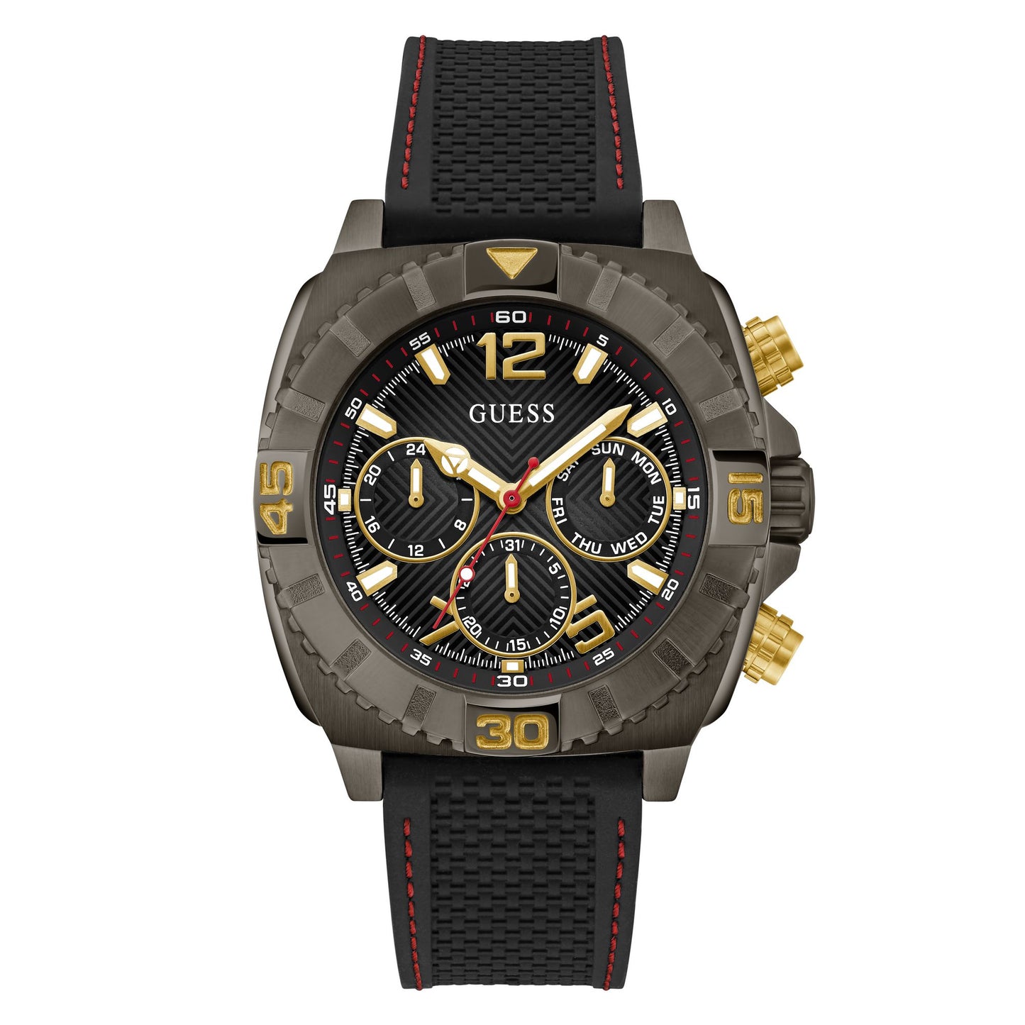 Guess Sport 44 mm Black Dial Men Chrono  Watch- GW0801G2