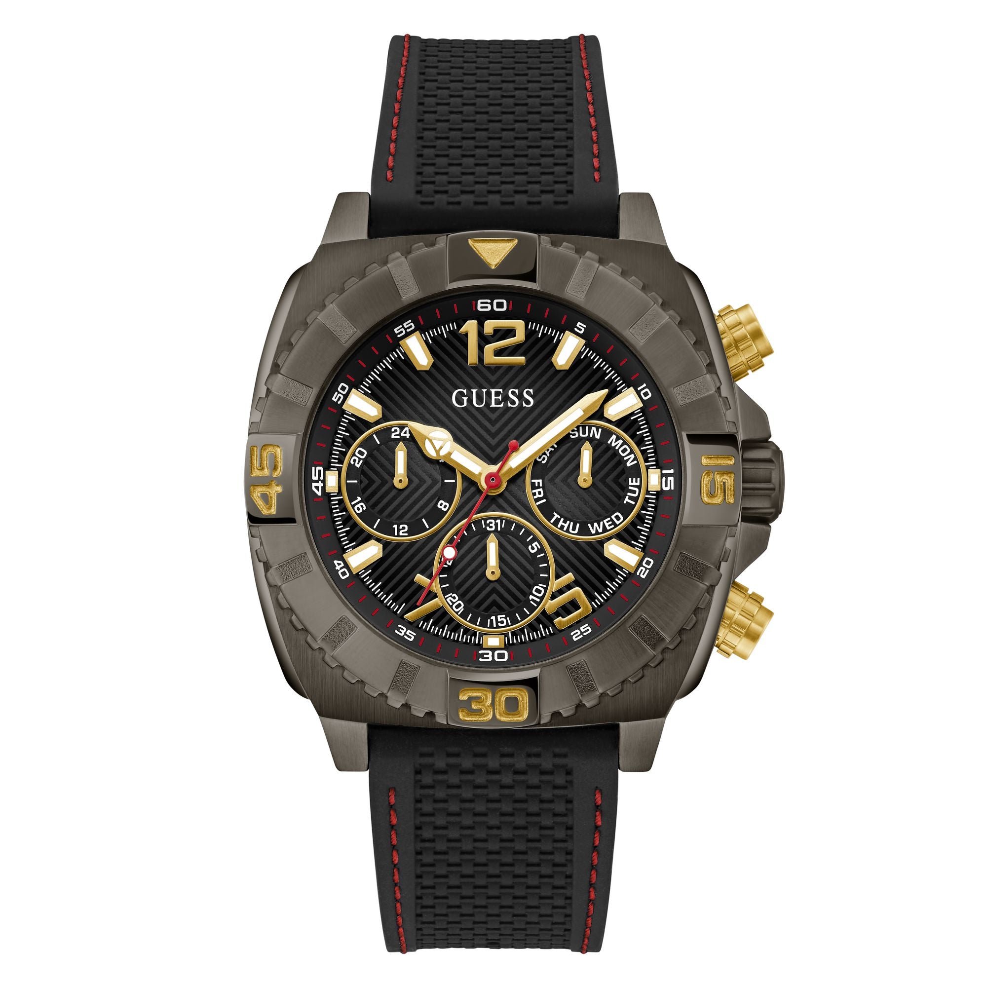 Guess Sport 44 mm Black Dial Men Chrono Watch GW0801G2