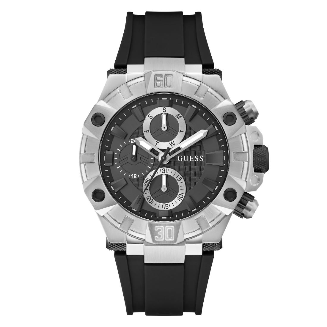 Guess Sport 46 mm Black Dial Men Chronograph Watch- GW0802G1