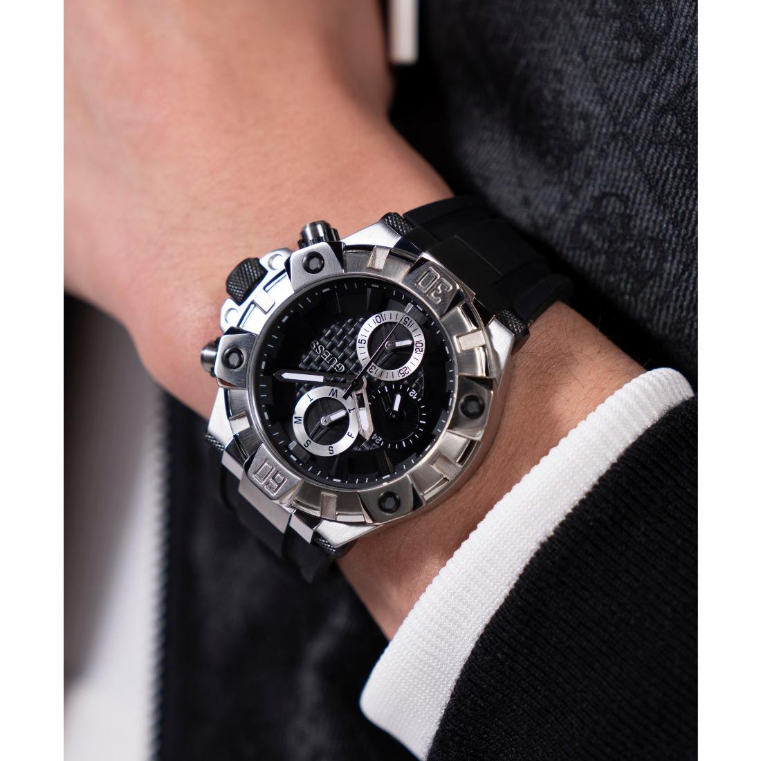 Guess Sport 46 mm Black Dial Men Chronograph Watch- GW0802G1