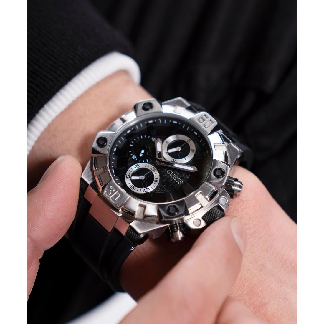Guess Sport 46 mm Black Dial Men Chronograph Watch- GW0802G1