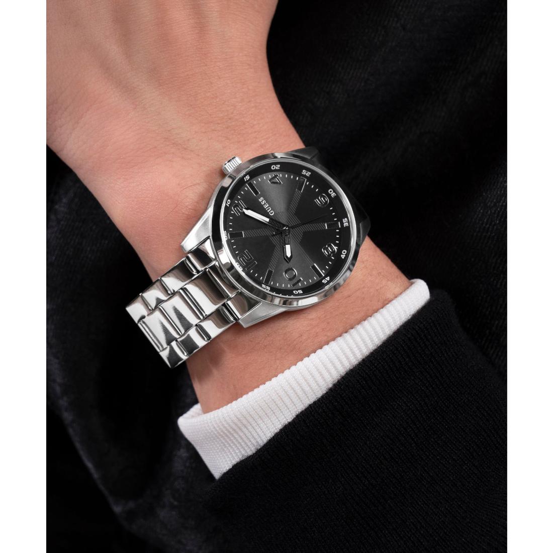 Guess Monte Black Round Dial Analog Men's Watch GW0804G2