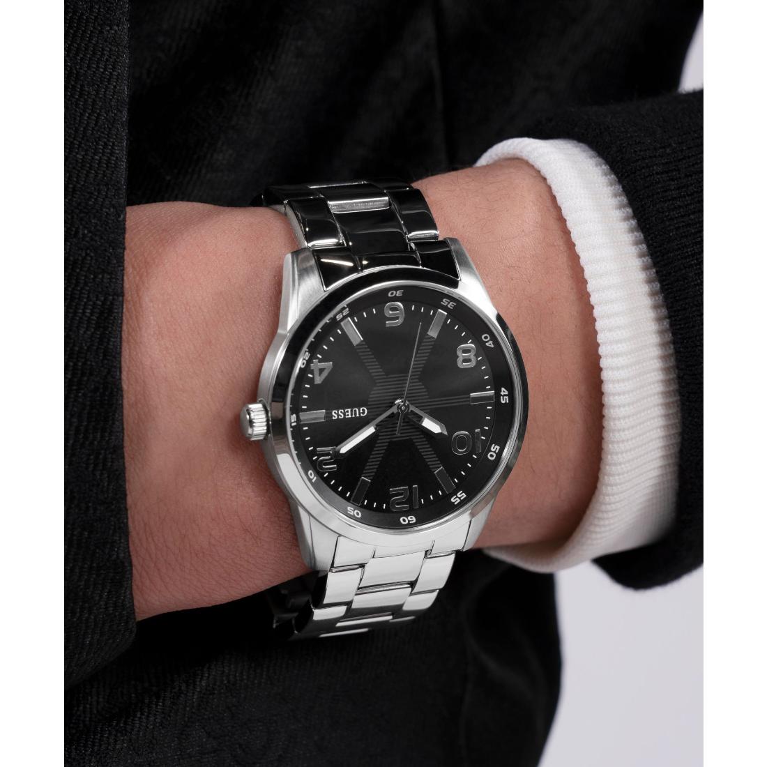Guess Monte Black Round Dial Analog Men's Watch GW0804G2