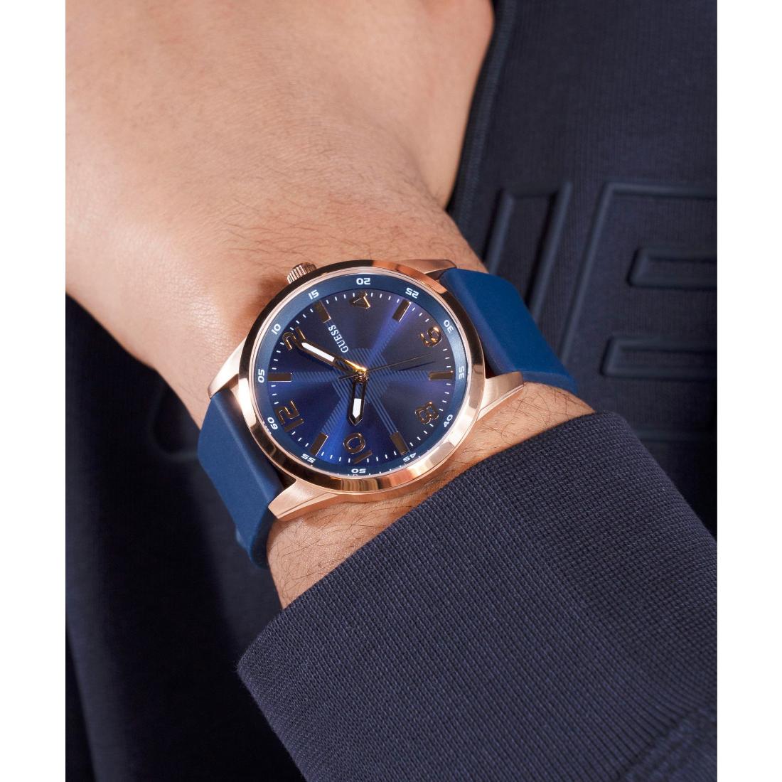 Guess Monte Blue Round Dial Analog Men's Watch GW0805G3