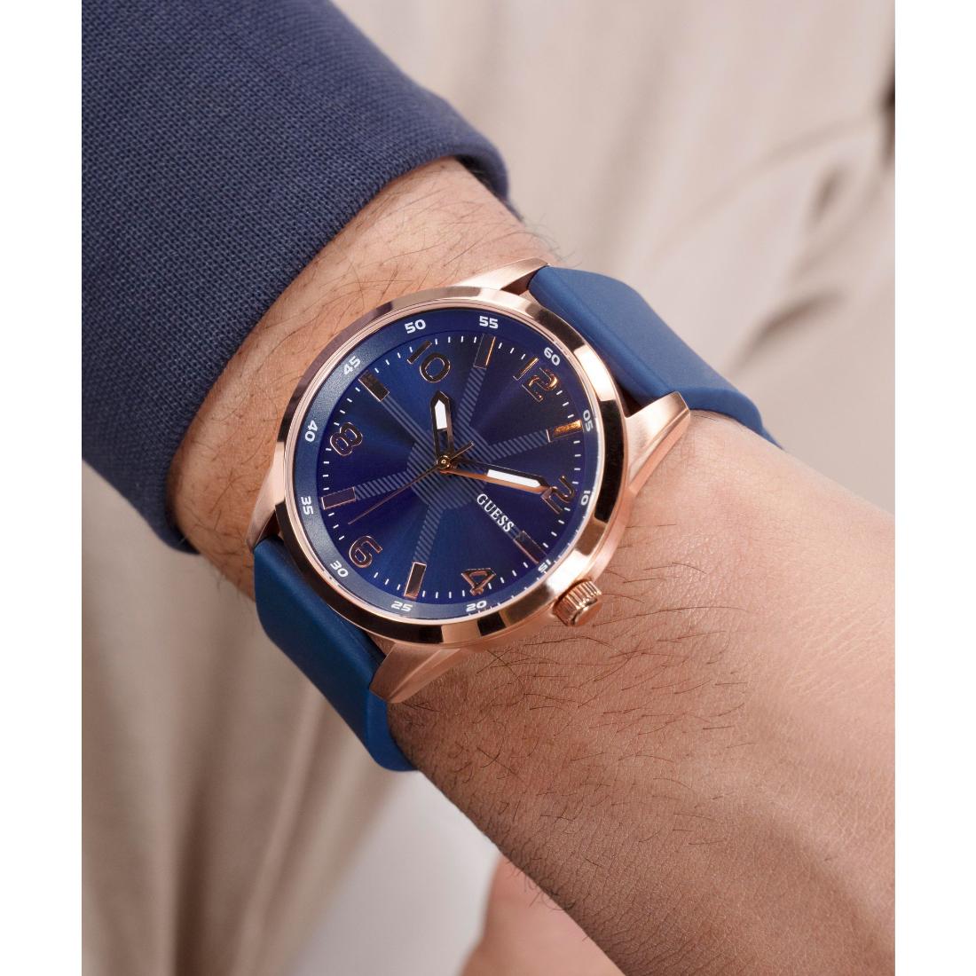 Guess Monte Blue Round Dial Analog Men's Watch GW0805G3