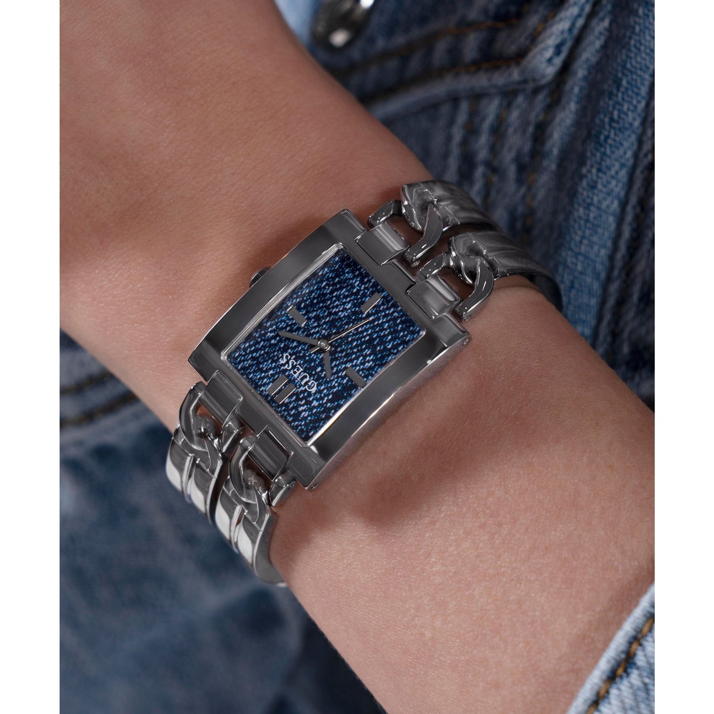 Guess GT Mod ID 24 mm Blue Dial Women Analog Watch- GW0807L1