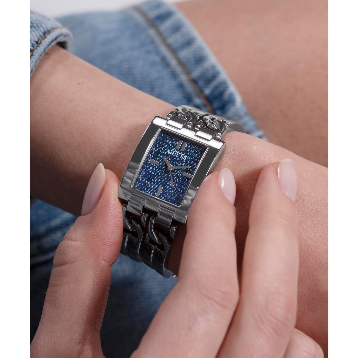 Guess GT Mod ID 24 mm Blue Dial Women Analog Watch- GW0807L1