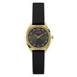 Guess Ladies 30 mm Black Gold Tone Analog Watch GW0820L1