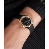 Guess Ladies 30 mm Black Gold Tone Analog Watch GW0820L1