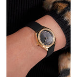 Guess Ladies 30 mm Black Gold Tone Analog Watch GW0820L1