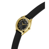 Guess Ladies 30 mm Black Gold Tone Analog Watch GW0820L1