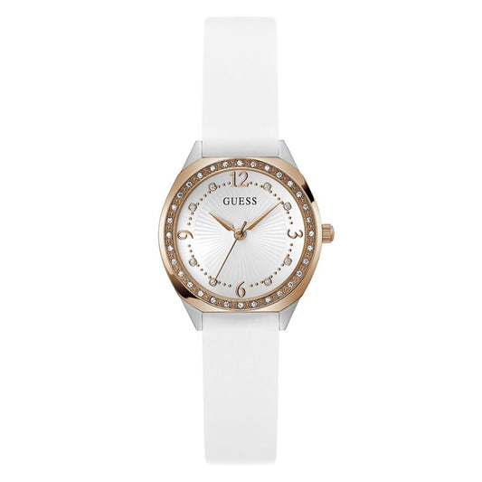 Guess Dress 30 mm White Dial Women Analog Watch- GW0820L3
