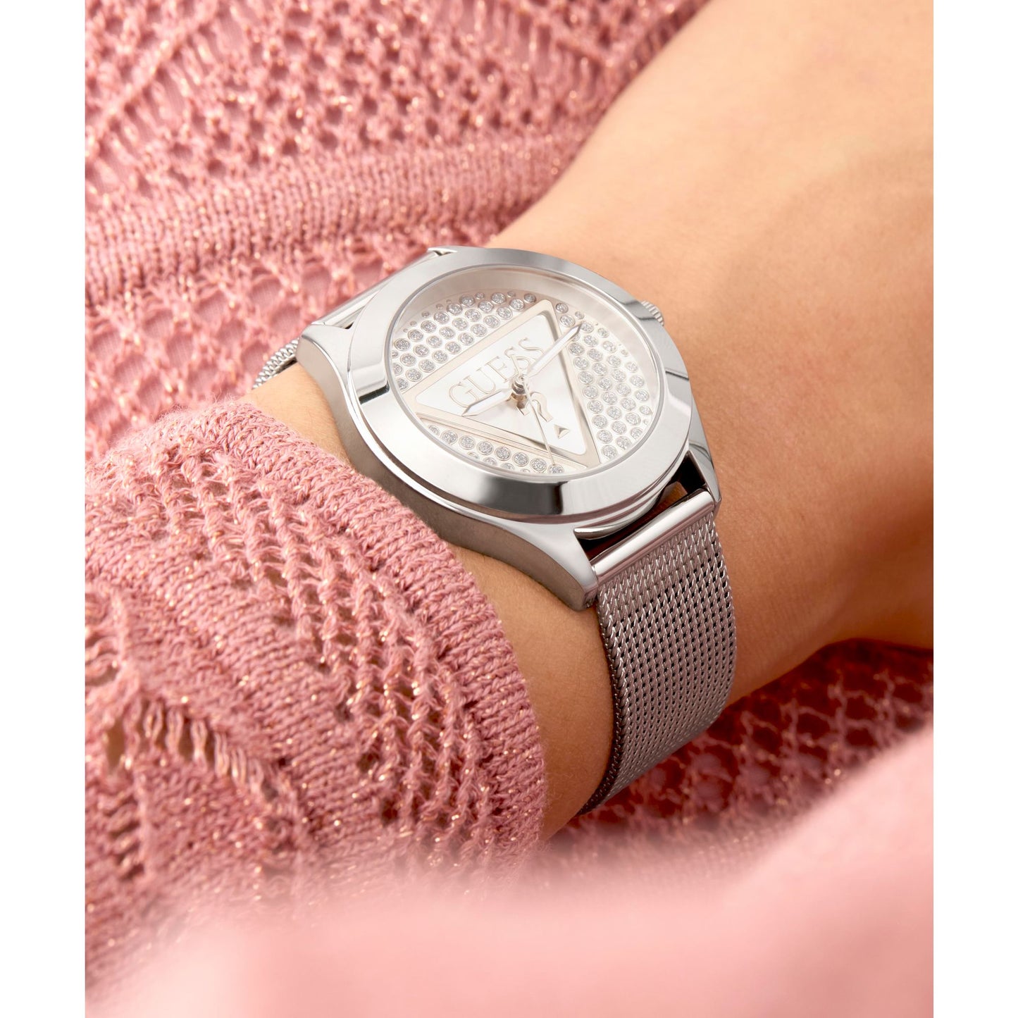 Guess Trend 34 mm Silver Dial Women Analog Watch GW0835L1