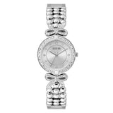 Guess Ribbon 30 mm Silver Dial Women Analog Watch GW0838L1