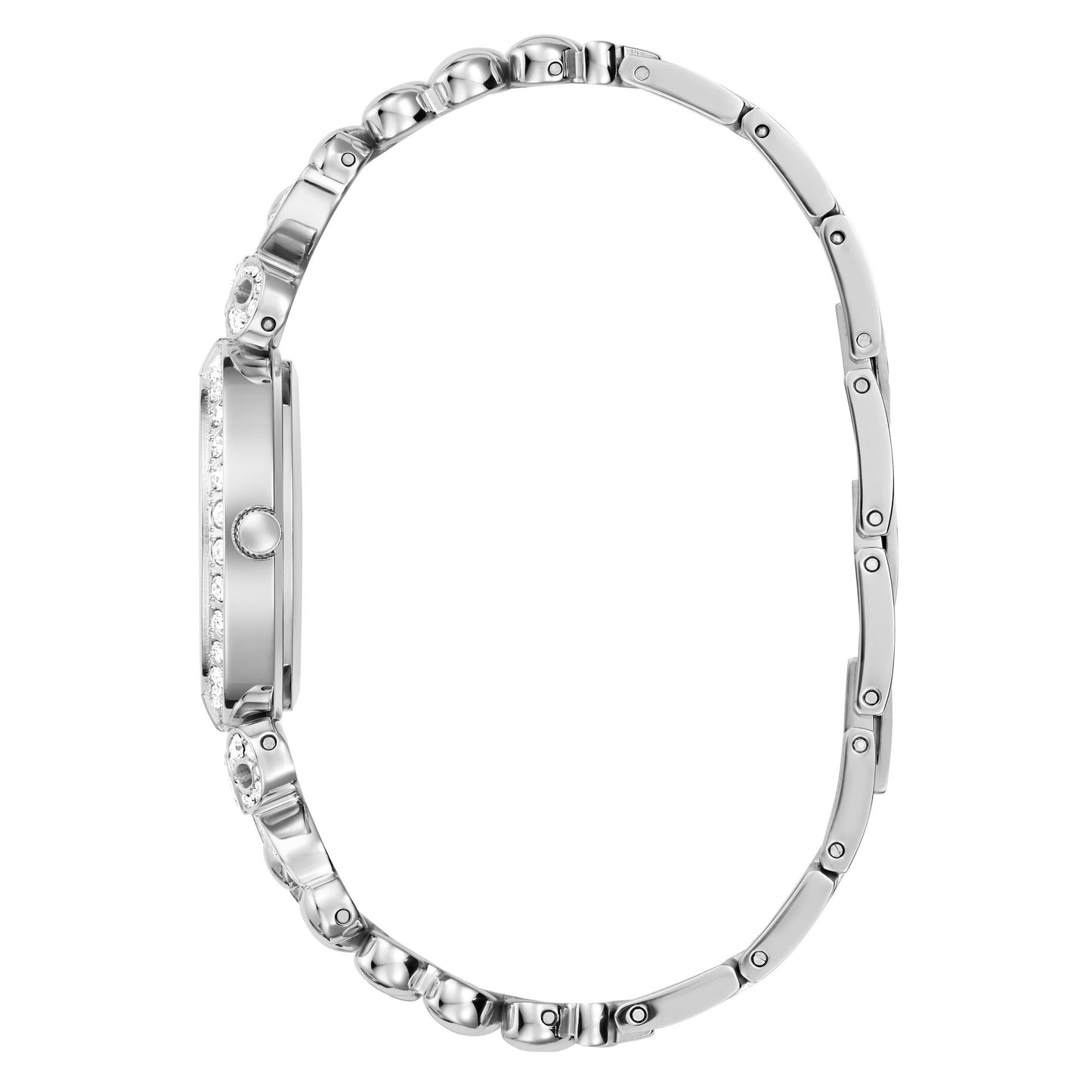 Guess Ribbon 30 mm Silver Dial Women Analog Watch GW0838L1