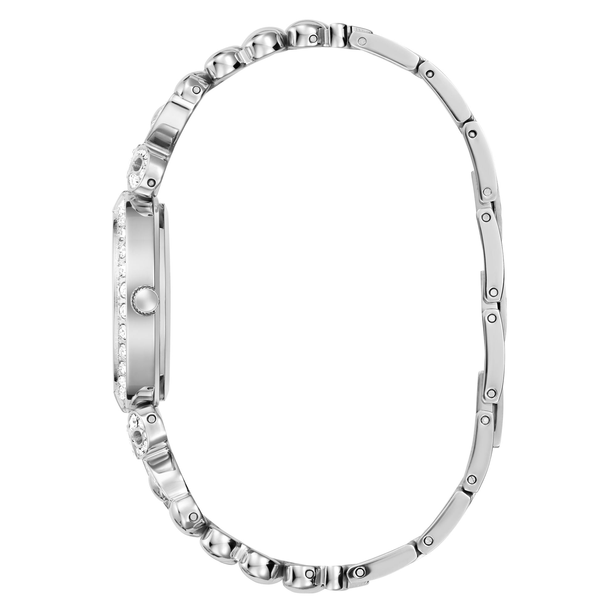 Guess Ribbon 30 mm Silver Dial Women Analog Watch GW0838L1