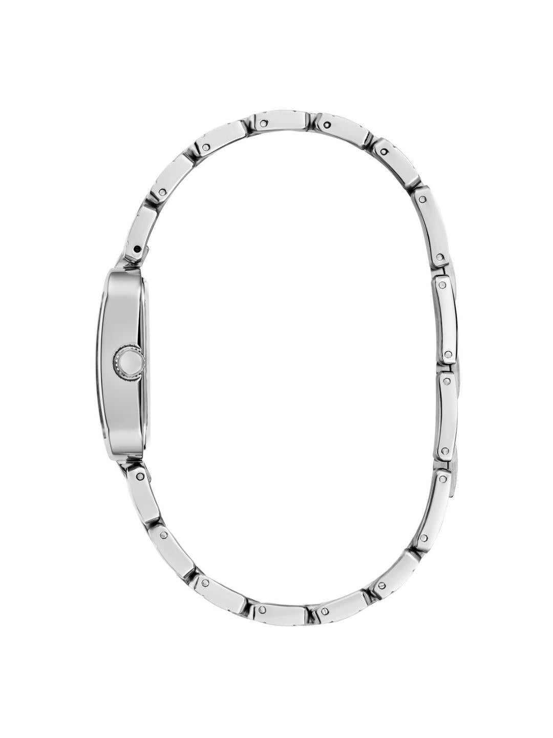 Guess Bejeweled Women 22 mm Silver Dial Analog Watch GW0865L1