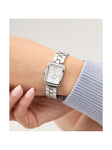 Guess Bejeweled Women 22 mm Silver Dial Analog Watch GW0865L1