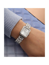 Guess Bejeweled Women 22 mm Silver Dial Analog Watch GW0865L1