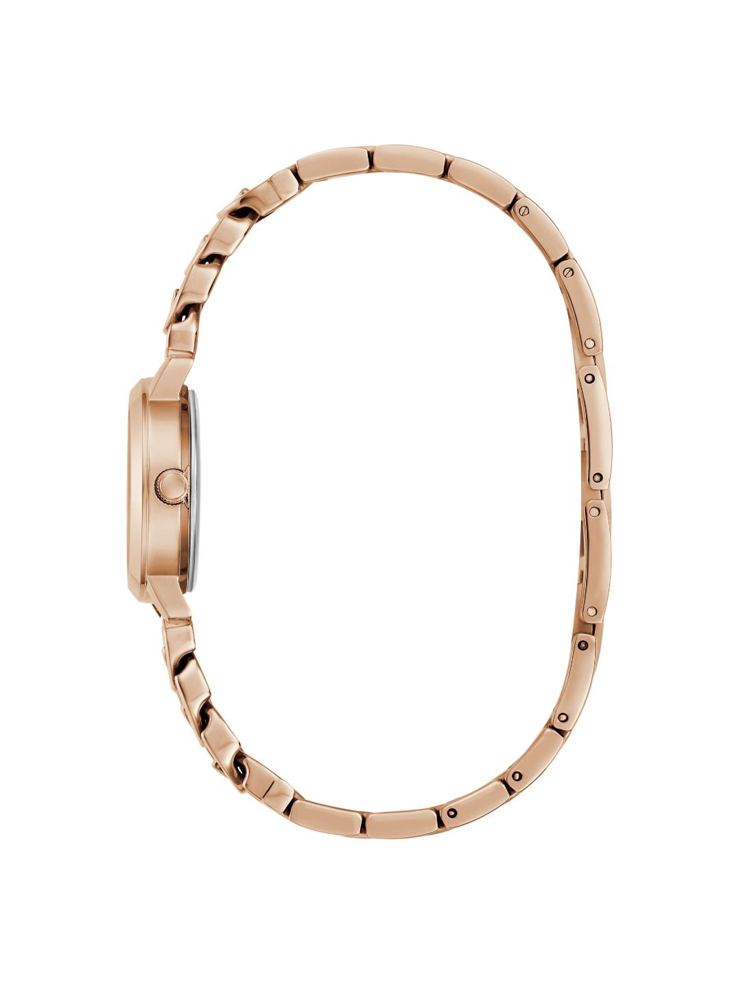 Guess Bejeweled Women 25 mm Rose Gold Analog Watch GW0867L3