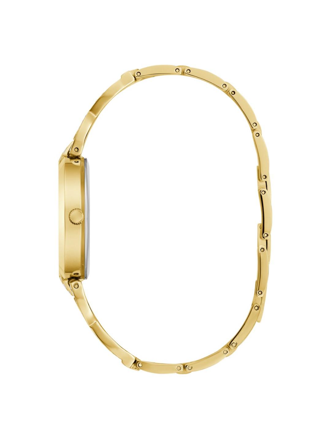 Guess Bejeweled Women 32 mm Gold Dial Analog Watch GW0868L2